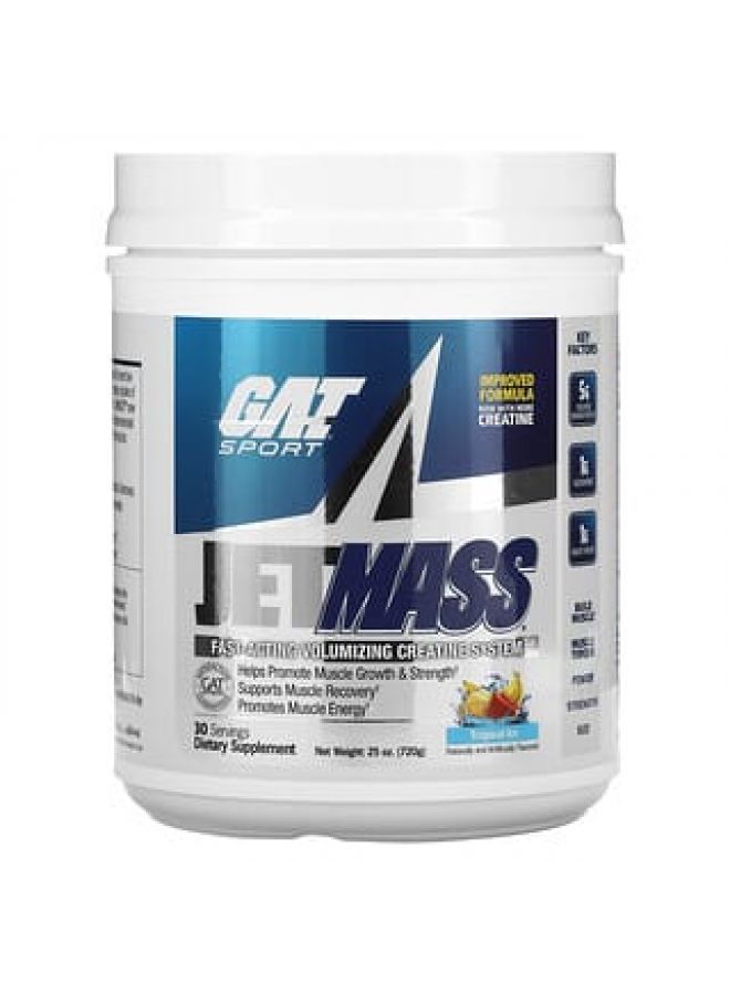 GAT JetMASS Fast-Acting Volumizing Creatine System Tropical Ice 25 oz (720 g)