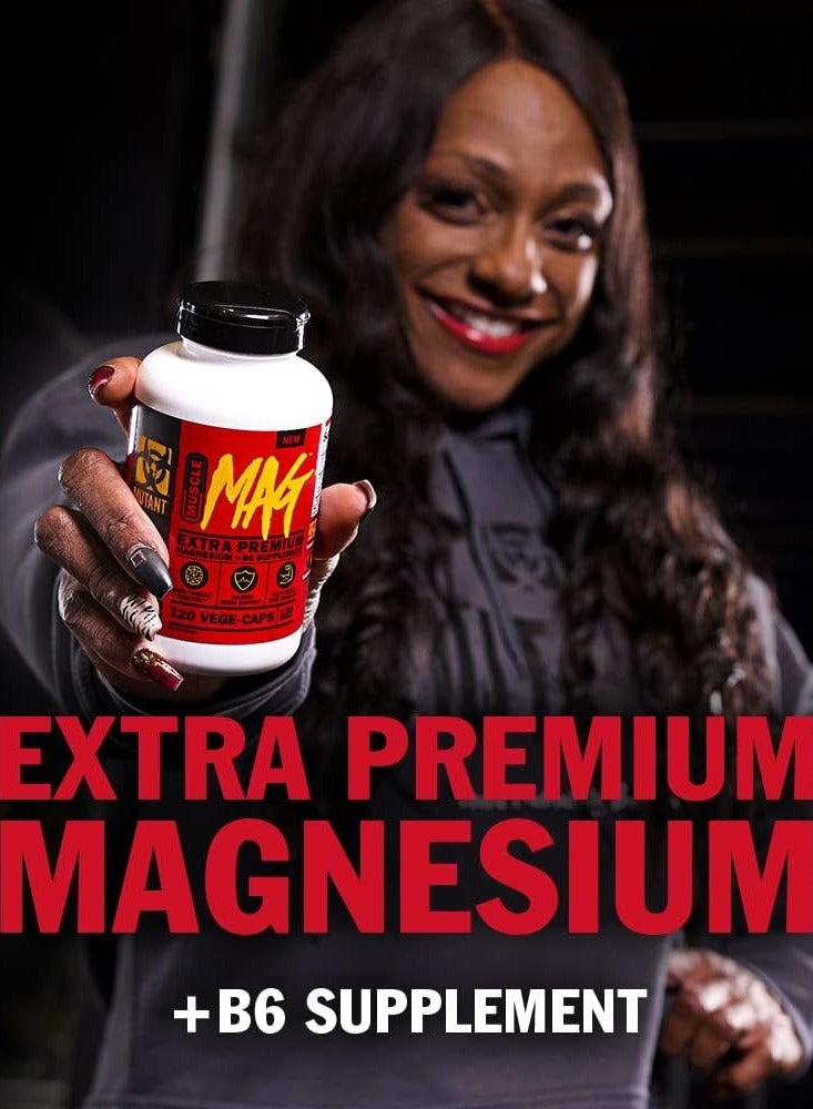 MUTANT Muscle MAG Extra Premium Magnesium 120 Veg Capsules