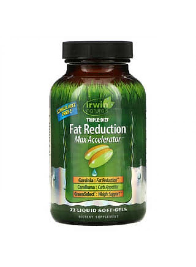 Irwin Naturals Triple-Diet Fat Reduction+ Max Accelerator 72 Liquid Soft-Gels