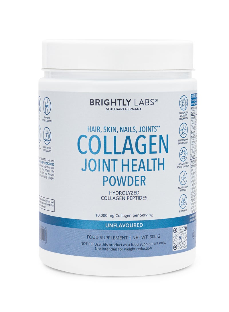 Unlock The Power Of Hydrolyzed Collagen Peptides Powder: 300g Of Unflavored Formula, 10g Per Serving, 2000 Dalton