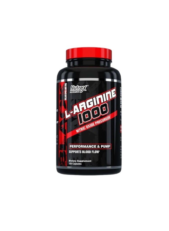 L Arginine 1000 Nitric Oxide Precursor 120 Capsules