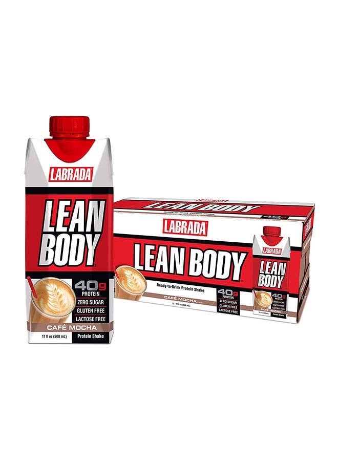 12-Piece Lean Body Ready To Drink Protein Shake-Café Mocha