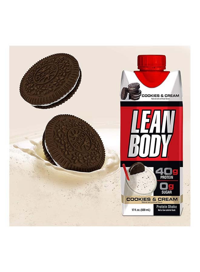 Lean Body Ready To Drink  Protein Shake-Cookies And Cream