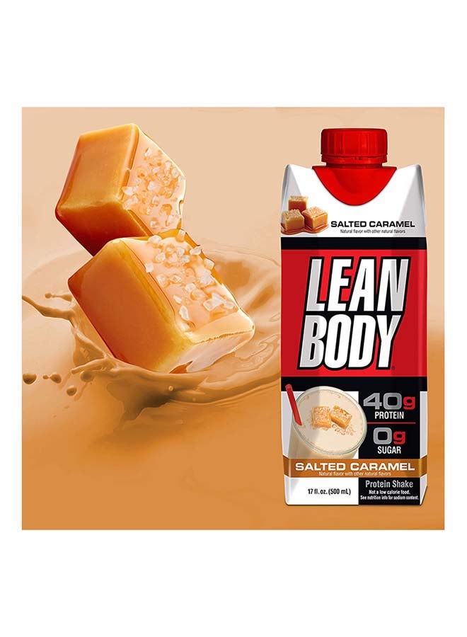 Lean Body Ready To Drink Protein Shake- Salted Caramel - Pack of 12