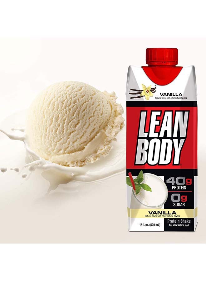 12-Piece Lean Body Ready To Drink Protein Shake-Vanilla