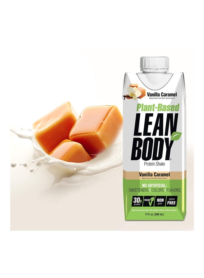 Pack Of 12 Plant Based Lean Body Protein Shake - Vanilla Caramel