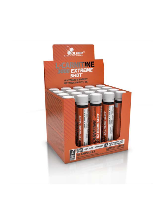 L-Carnitine 3000 Extreme Shot Orange 20 x 25 ml