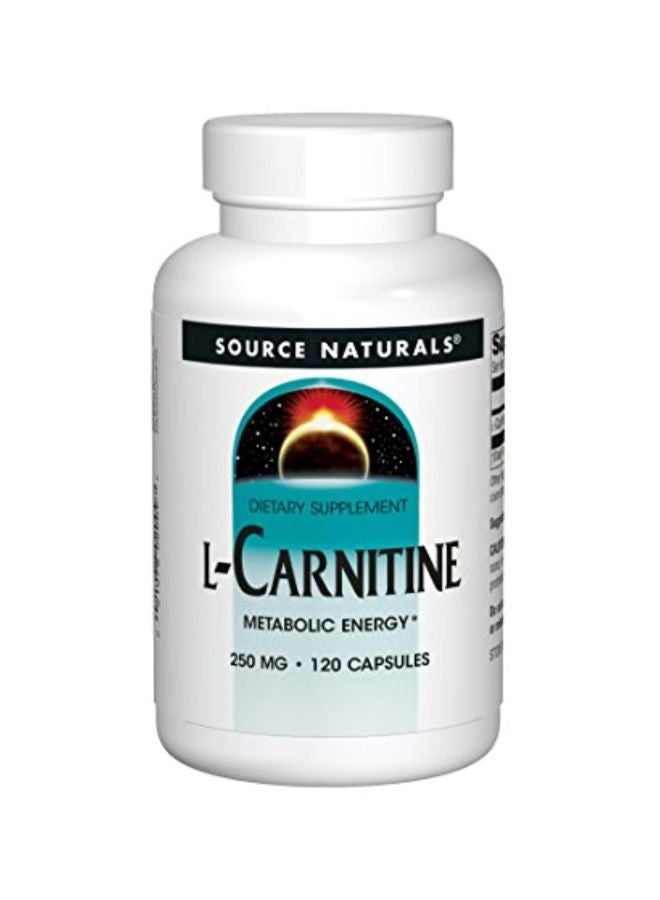 L-Carnitine Dietary Supplement 250mg - 120 Capsules