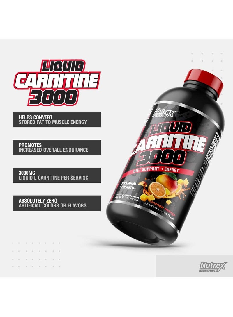 Carnitine Liquid 3000 Orange Mango 465ml