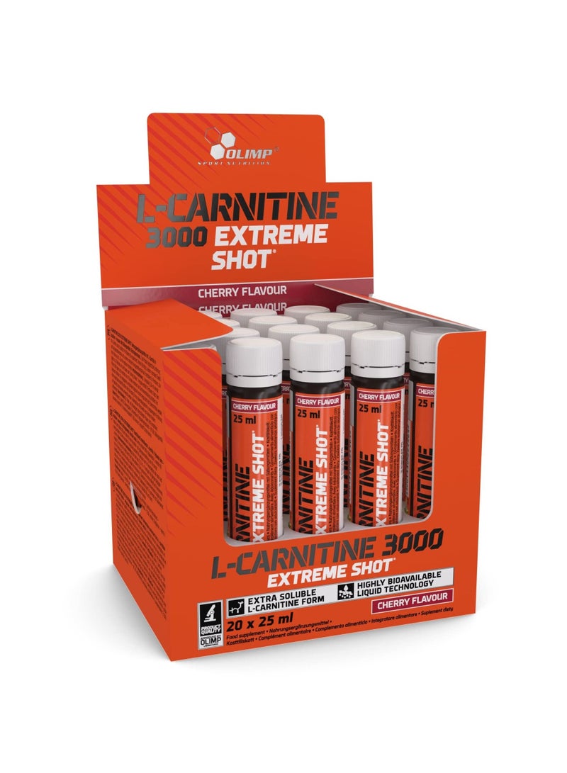 Olimp L-Carnitine 3000 Extreme Shot Cherry 20 x 25ml