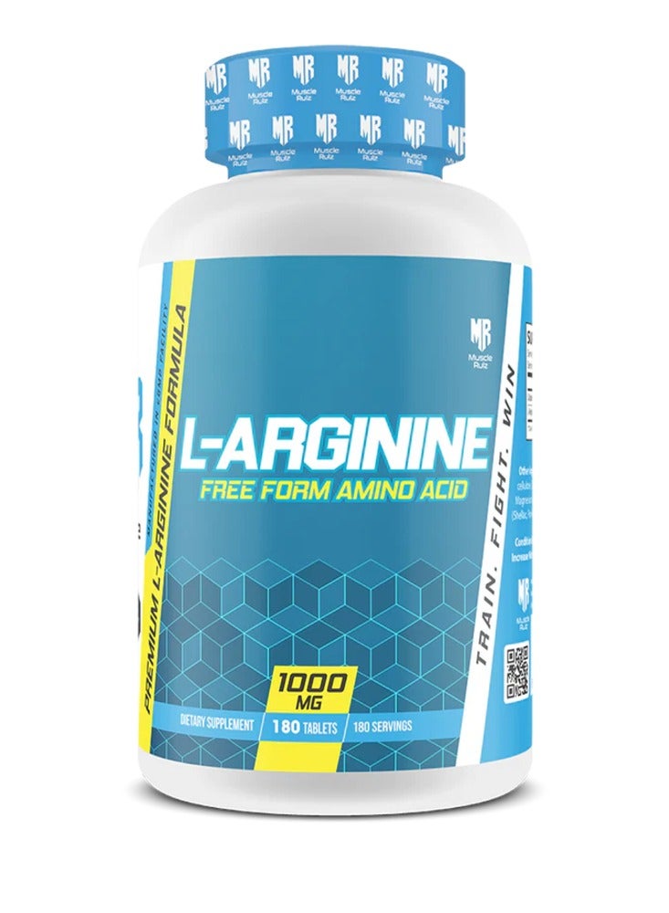 Muscle Rulz L-Arginine 1000 mg, 180 Tablets