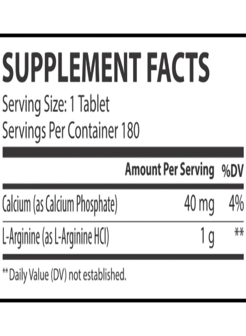 Muscle Rulz L-Arginine 1000 mg, 180 Tablets