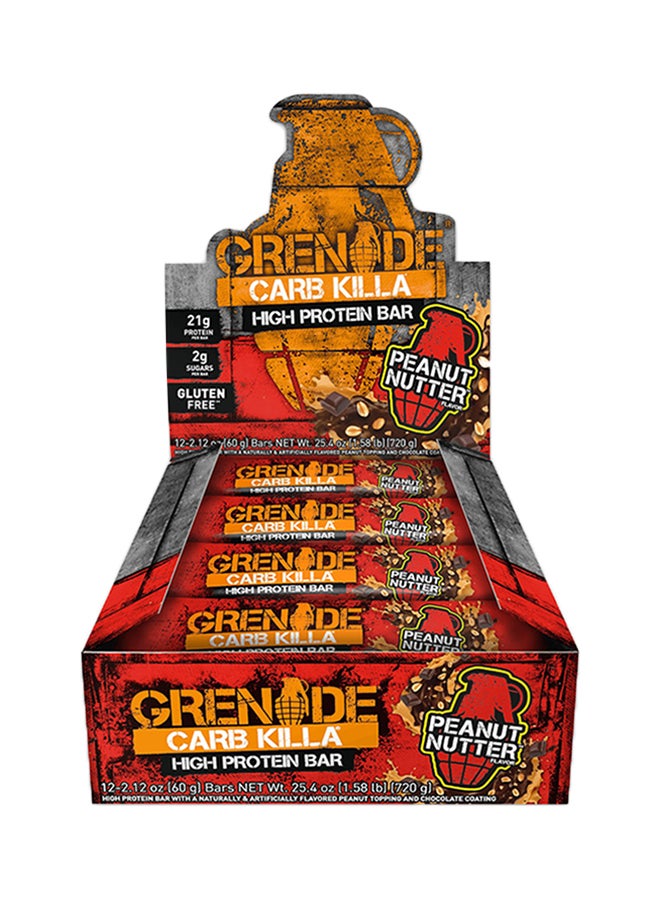 Peanut Nutter Carb Killa High Protein Bar 12X60g