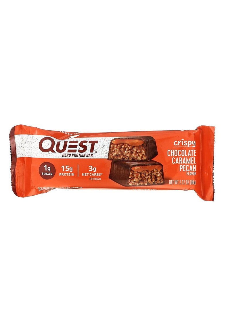 Quest Nutrition Hero Bar 60g Chocolate Caramel Pecan 1x12