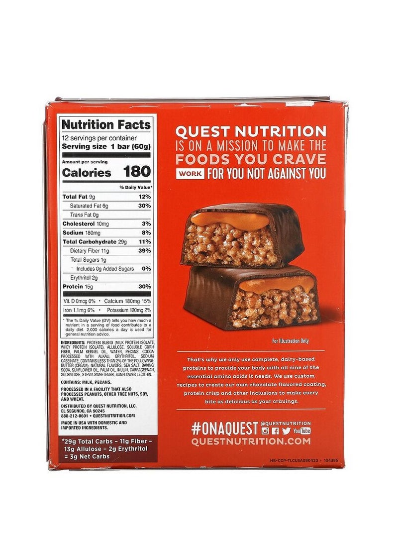 Quest Nutrition Hero Bar 60g Chocolate Caramel Pecan 1x12