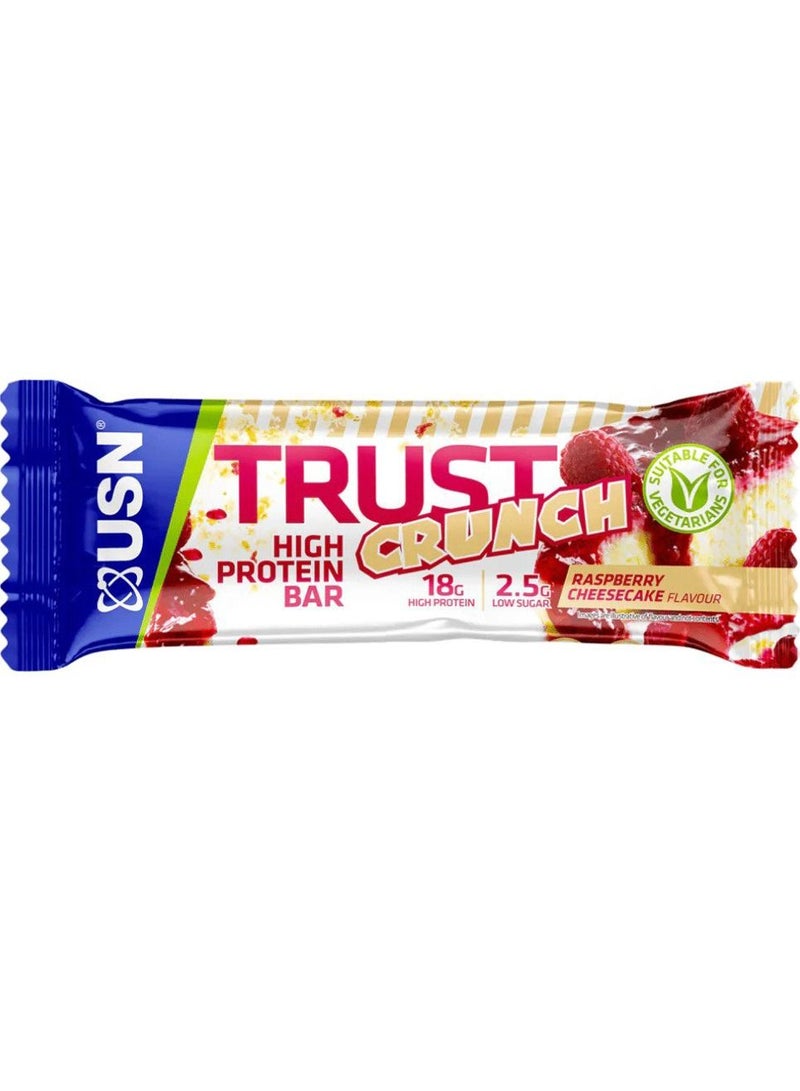 Trust Crunch Protein Bar Raspberry Cheesecake 60g Pack of 12
