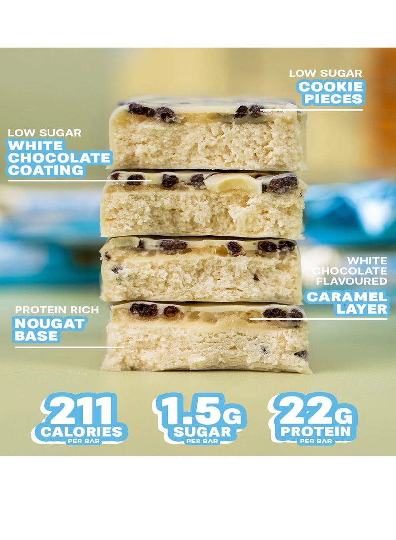 White Chocolate Cookie Low Sugar High Protein Bar Pack of 12