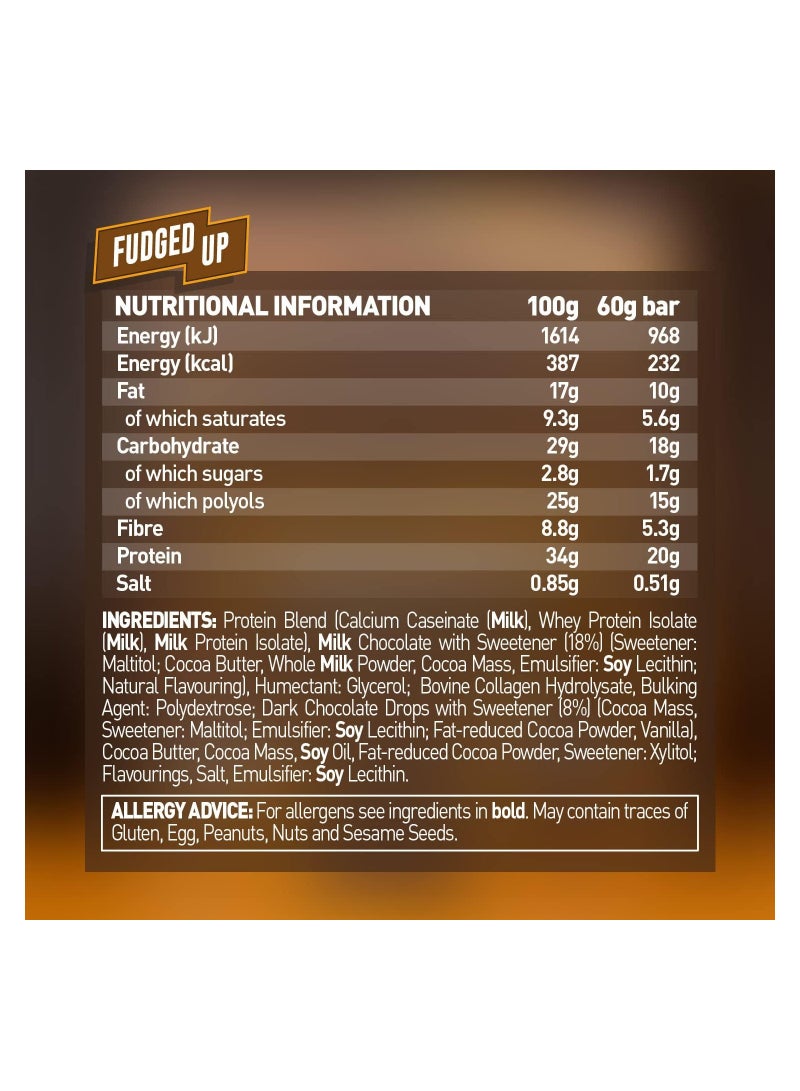 Grenade high protein and low sugar fudged up 12×60 g