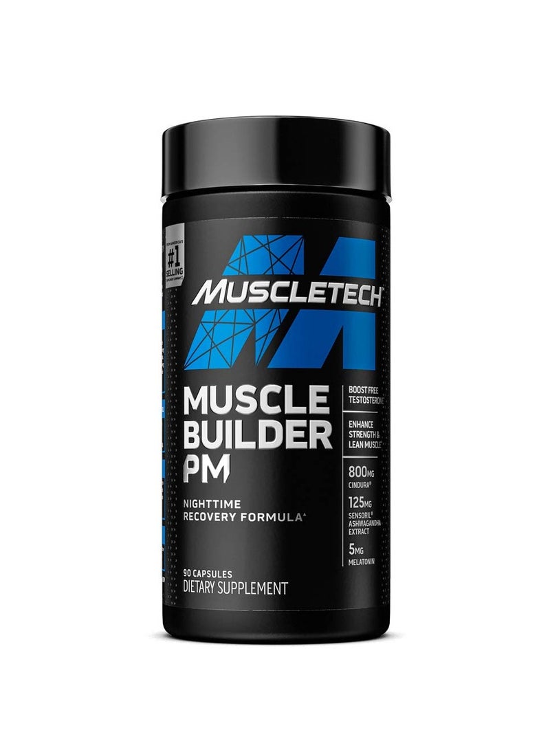 Muscle Builder PM Night Time Recovery Formula, 90 Capsules