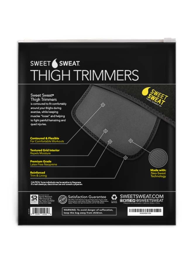 Sweet Sweat Premium Quality Waist Trimmer And Thigh Trimmer With Workout Enhancer Stick