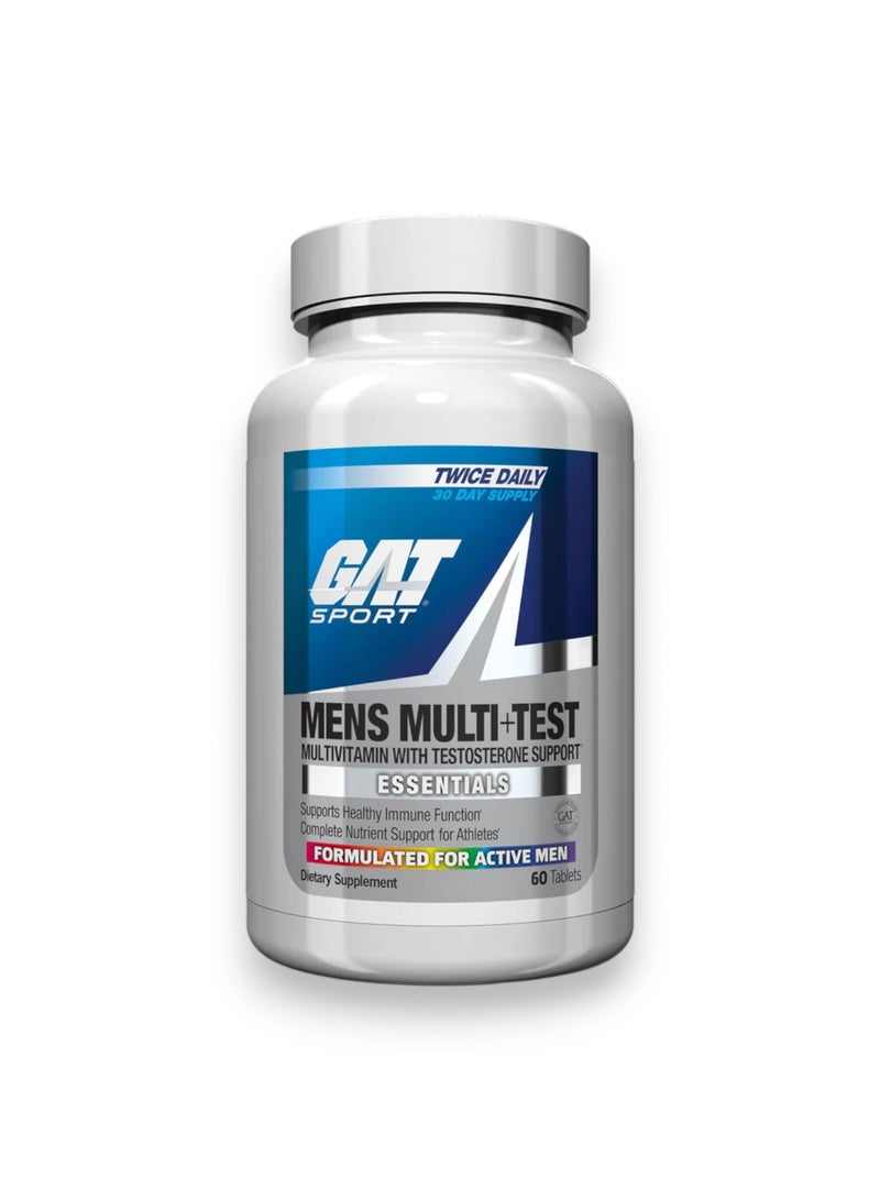 Mens Multi + Test, 60 Tablets, 30 Servings