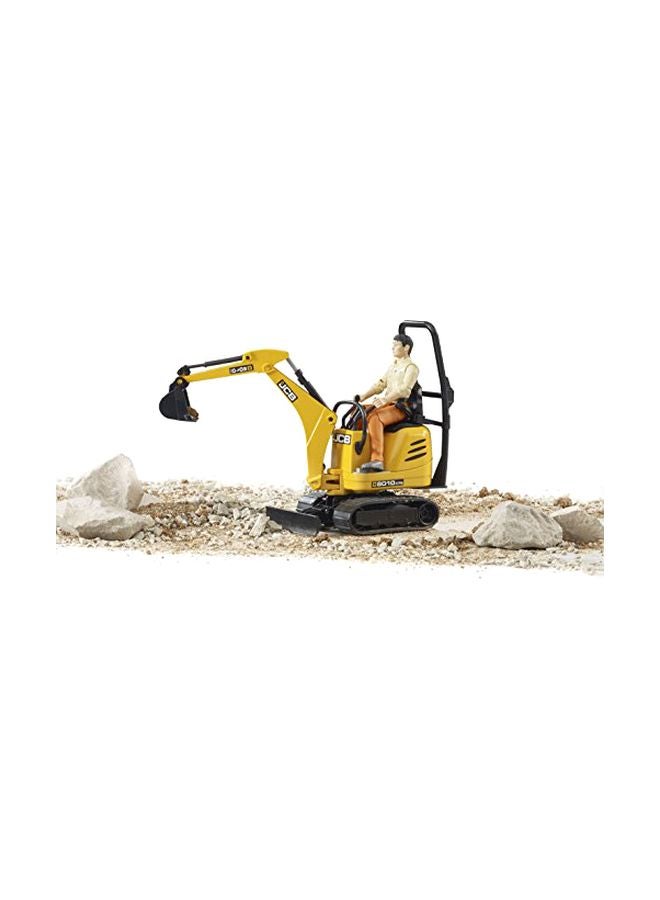 Jcb Micro Excavator And Construction Worker 62002