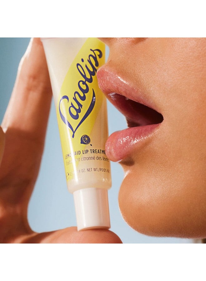 Lemonaid Lip Treatment Clear Lip Gloss And Exfoliant With Lanolin Lemon Oil Vitamin E Oil And Shimmer Tinted Lip Balm For Dry Cracked Peeling Lips (12.5G / 0.42Oz)