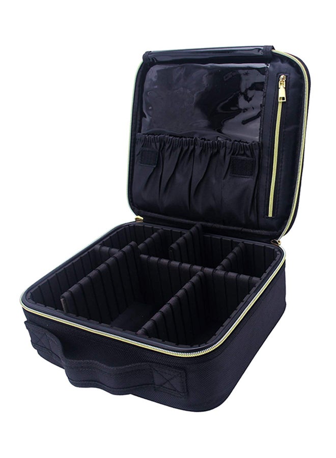 Professional Adjustable Makeup Organizer Black