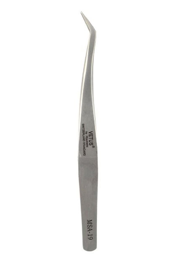 2-Piece Tweezer Set With Superior Case Silver/Clear