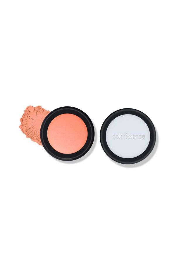 Satin Smooth Highlighter Natural Pearl Finish Face Makeup Blusher Amber Peach