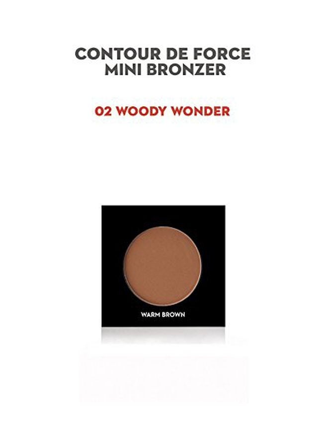 Contour De Force Mini Bronzer 02 Woody Wonder