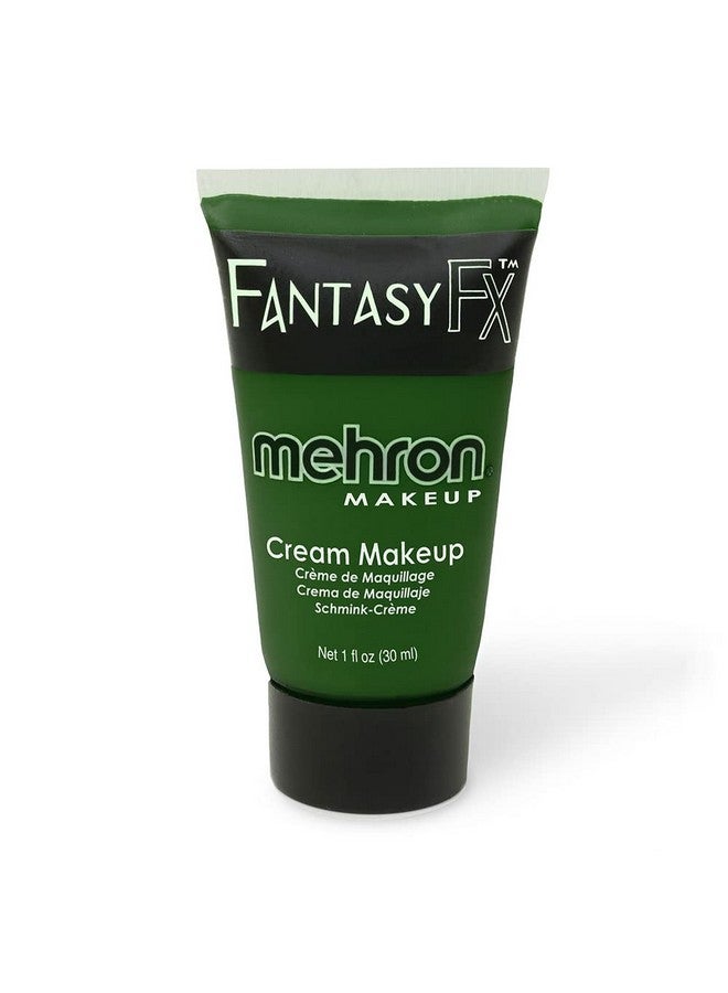 Makeup Fantasy Fx Cream Makeup ; Water Based Halloween Makeup ; Green Face Paint & Body Paint For Adults 1 Fl Oz (30Ml) (Green)