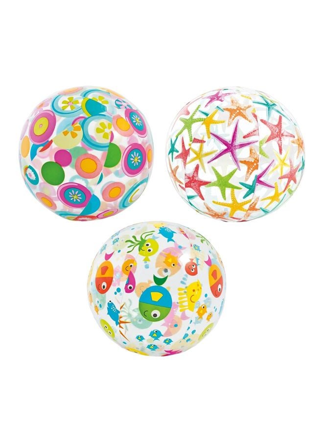 3 Piece Inflatable Beach Ball 3x24inch