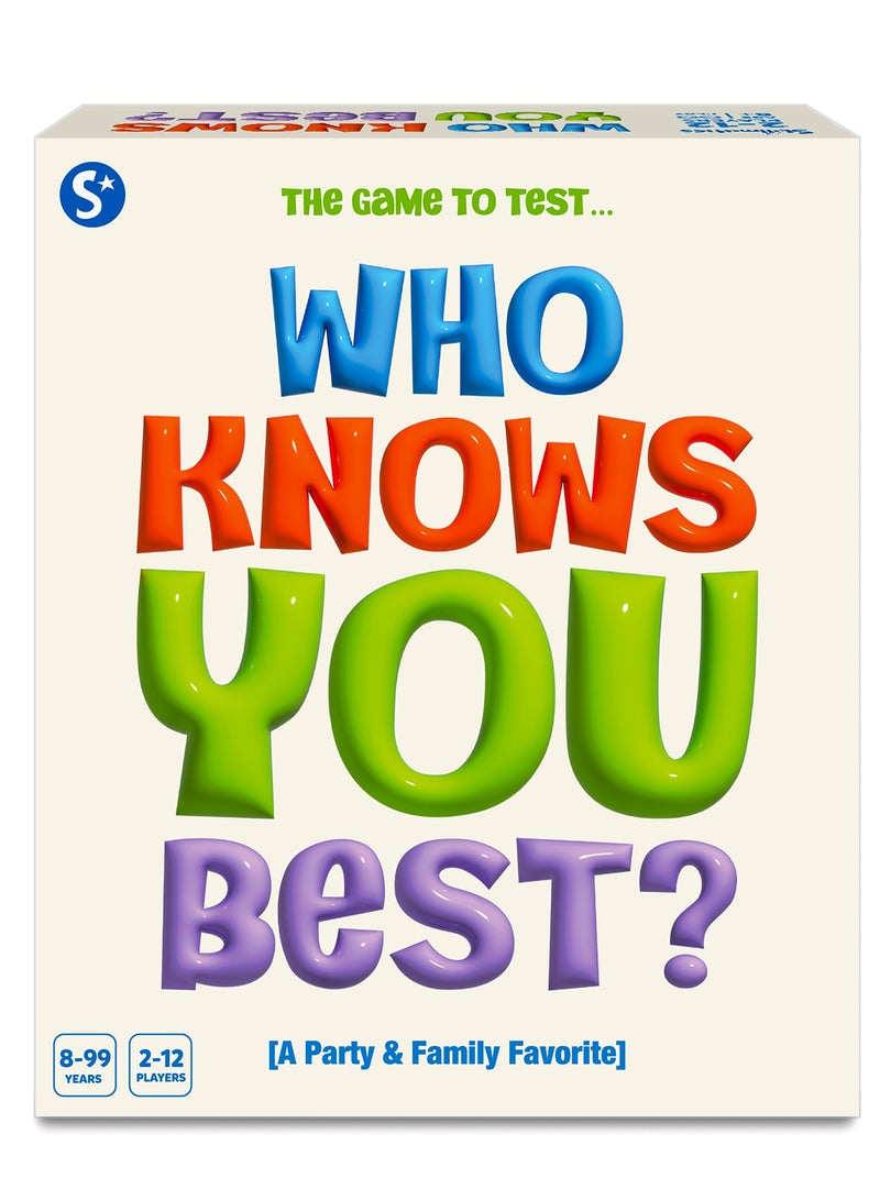 Skillmatics Card Game - Who Knows You Best, Family Party Game for Boys, Girls, Kids, Teenagers and Adults, Fun for Game Night, Gifts for Ages 8, 9, 10 and Up