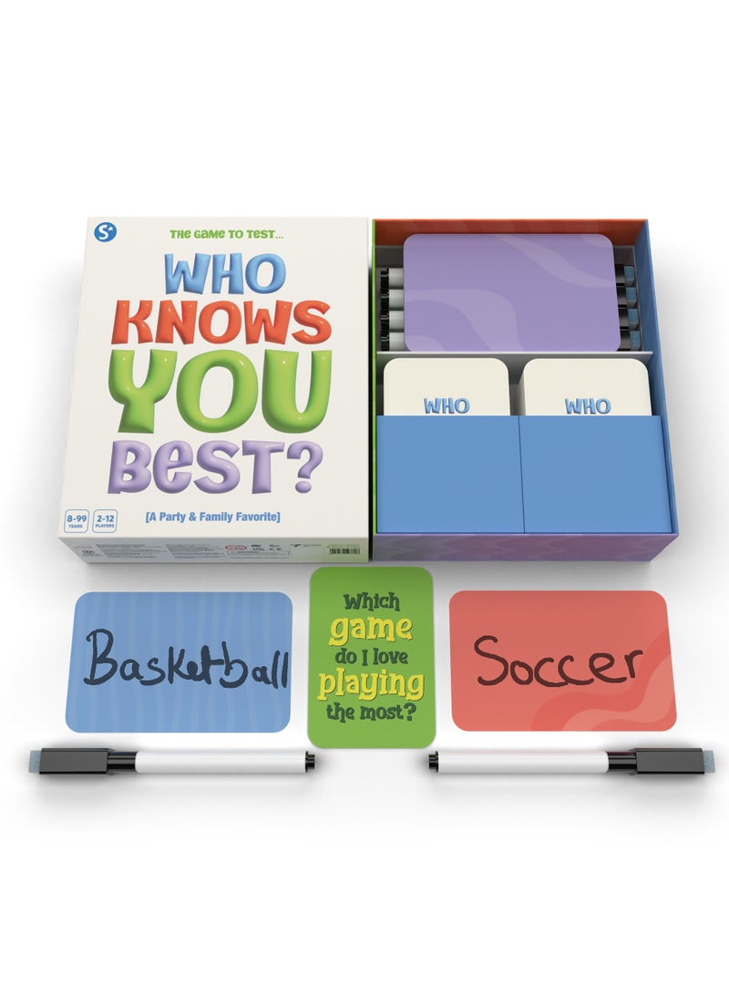 Skillmatics Card Game - Who Knows You Best, Family Party Game for Boys, Girls, Kids, Teenagers and Adults, Fun for Game Night, Gifts for Ages 8, 9, 10 and Up