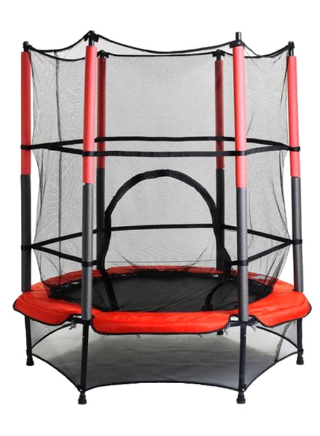 Round Trampoline With Safety Enclosure Net 55 x 63inch