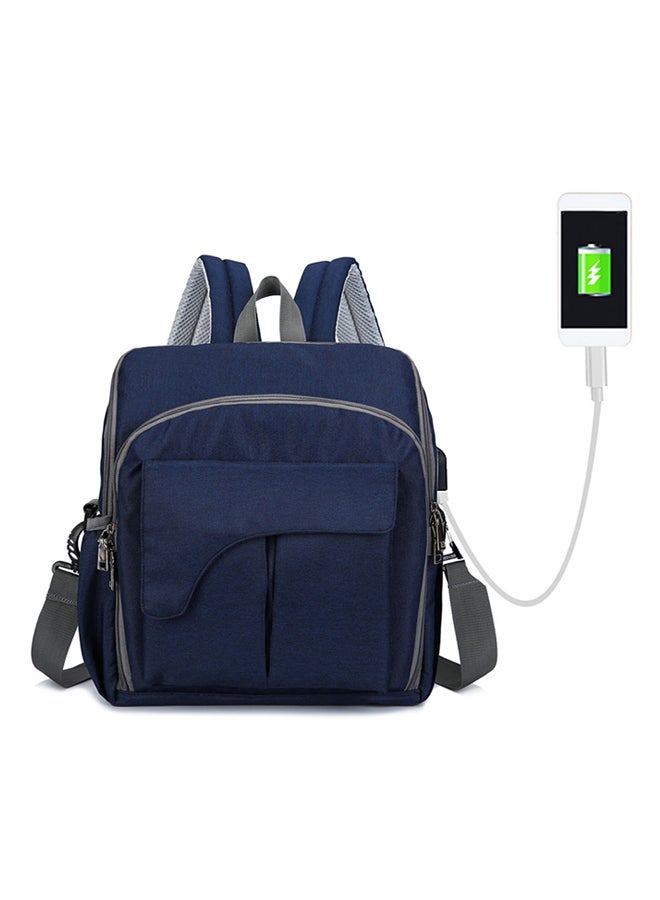 Multi-Functional Diaper Bag With Stroller Strap USB Charging Port