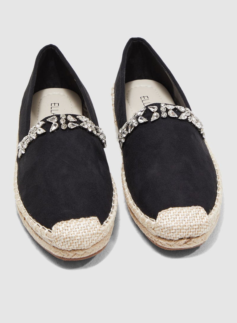 Espadrilles With Embellishment Detail