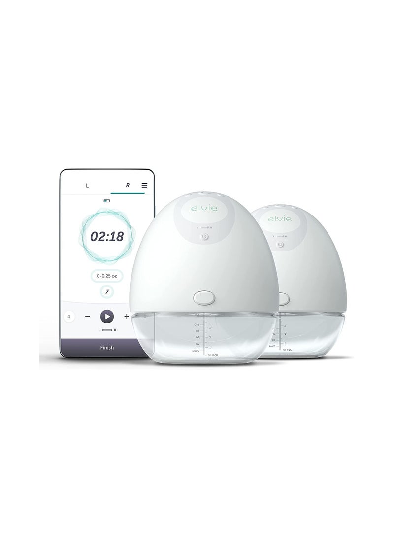 Elvie Double Electric Hands Free Breast Pump With App