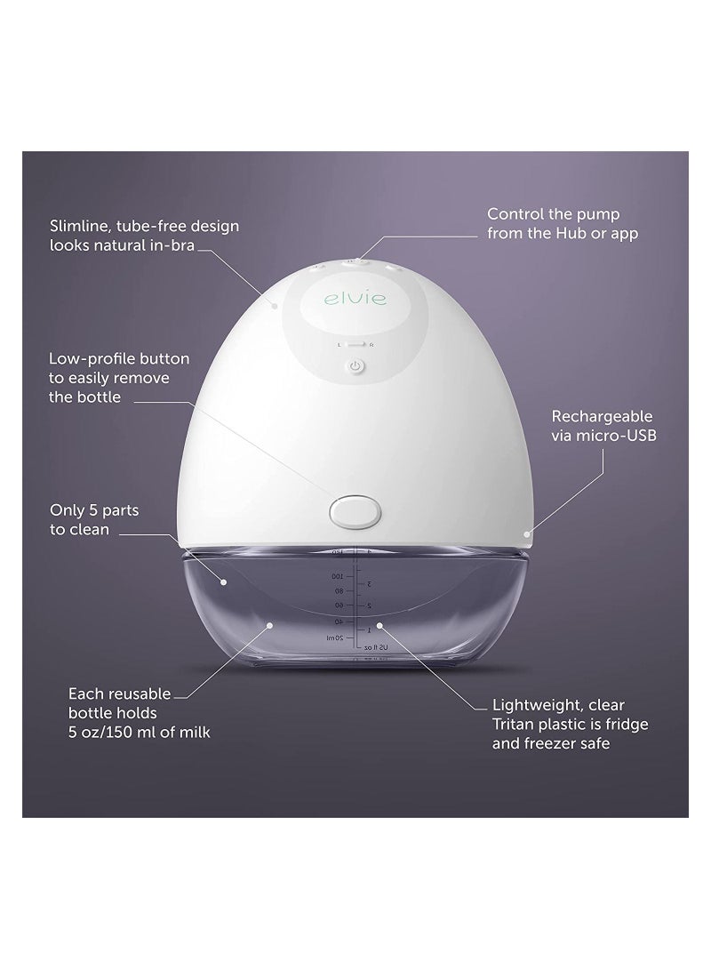 Elvie Double Electric Hands Free Breast Pump With App