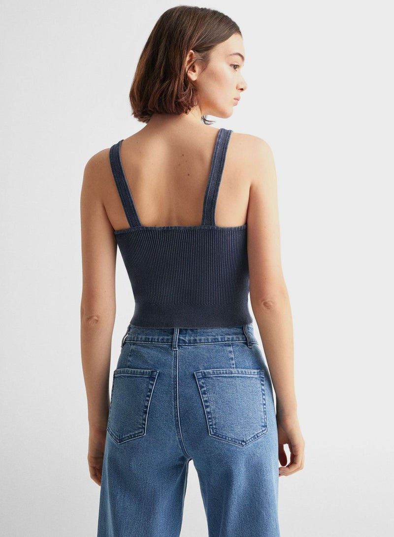 Youth Strappy Knitted Top