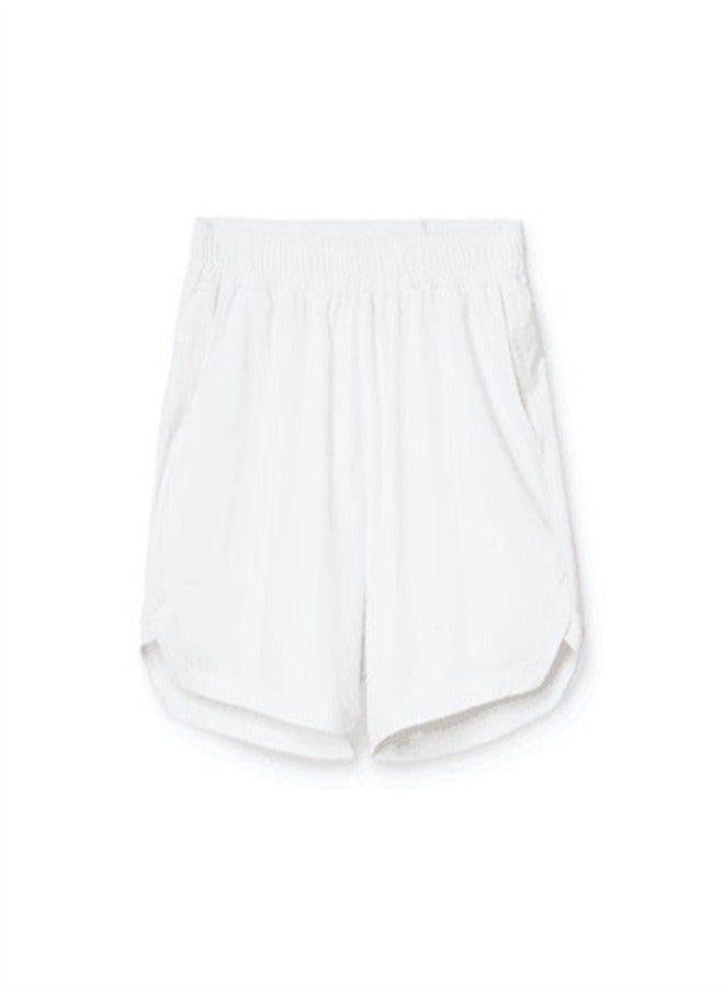 Men's Single-Layer Breathable And Quick Drying Shorts White