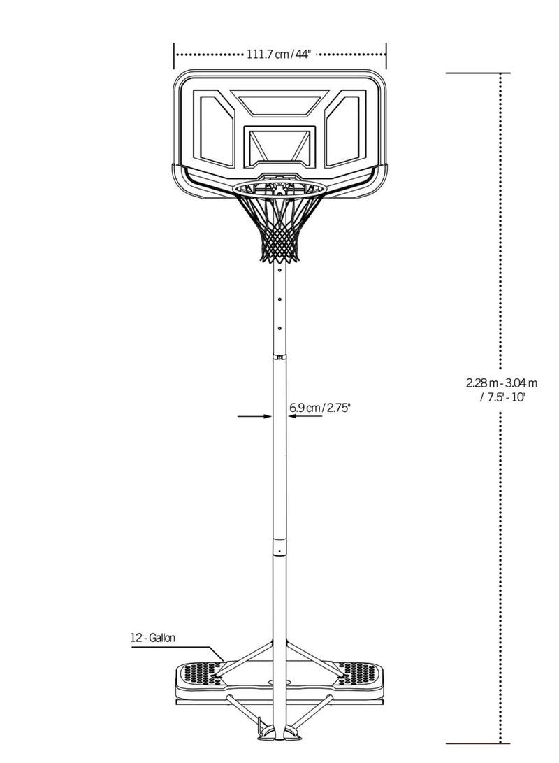 Lifetime Streamline Portable Basketball System