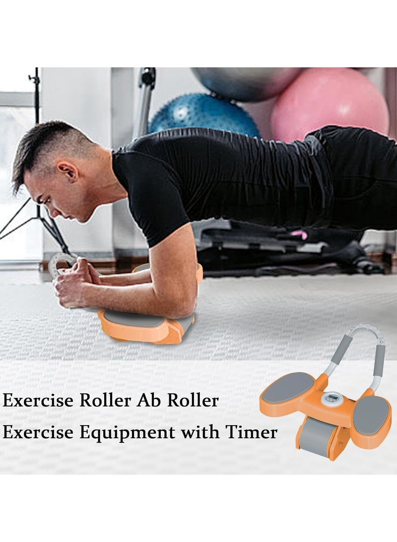 Automatic Rebound Abdominal Wheel  Exercise Roller Ab Roller Exercise Equipment with Timer Abs Workout Equipment Ab Stimulator Exercise Roller Workout Trainer