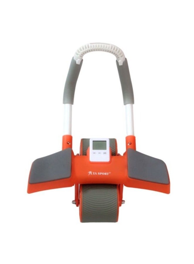 Exercise wheel with counter and non-slip design for yoga and fitness