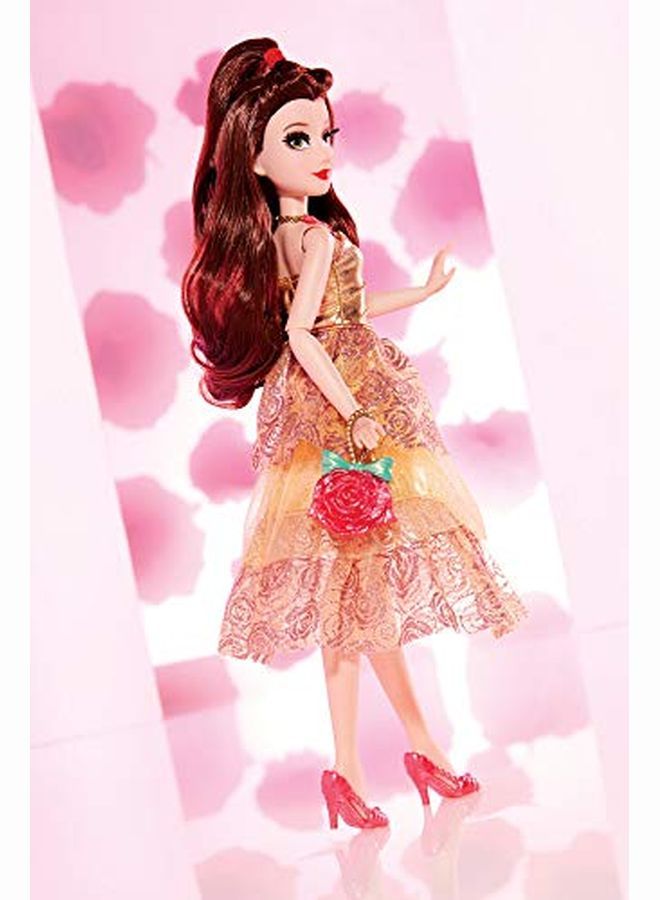 Princess Style Series Belle Doll In Contemporary Style With Purse & Shoes