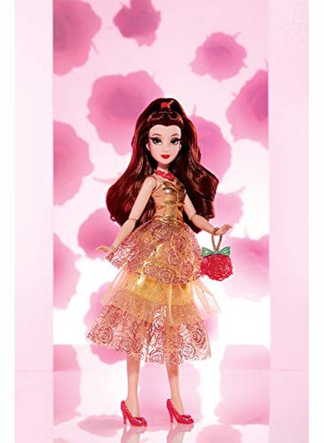 Princess Style Series Belle Doll In Contemporary Style With Purse & Shoes