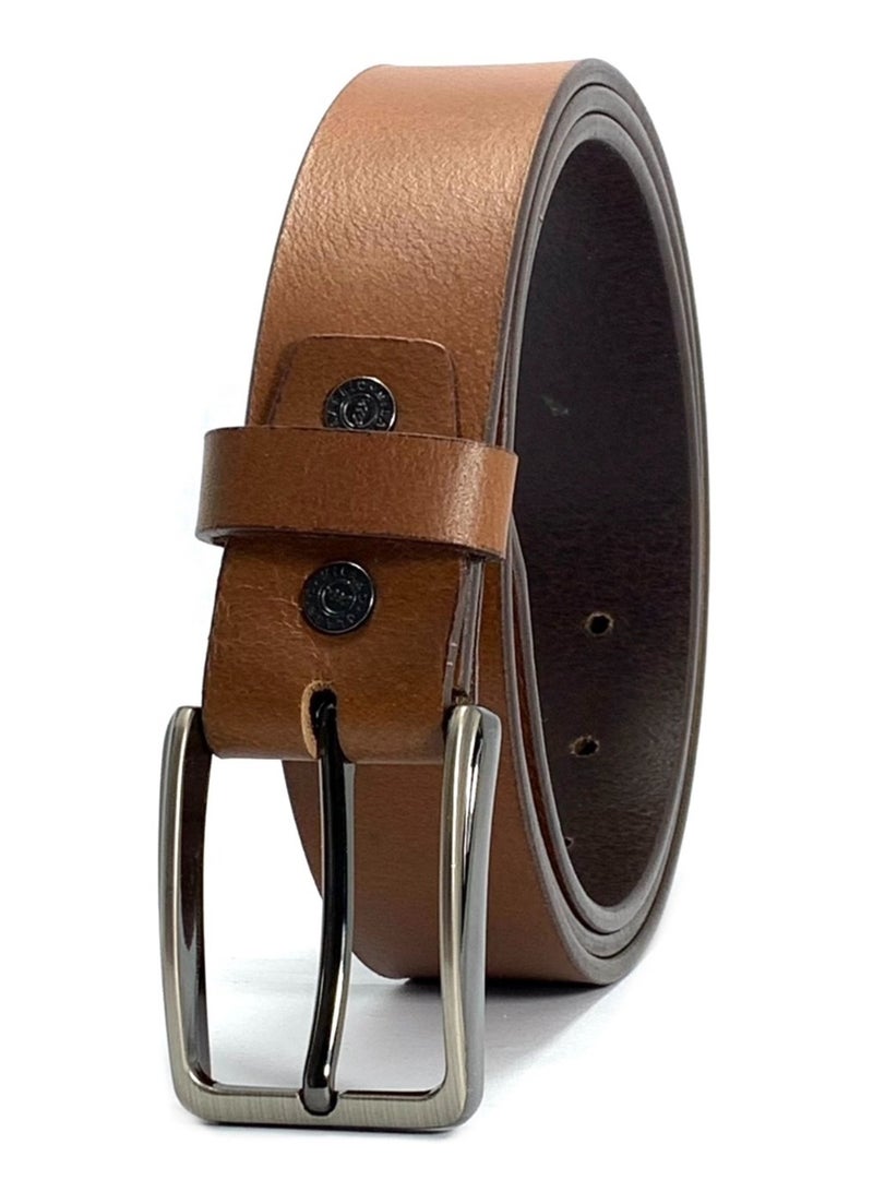 CLASSIC MILANO® Genuine Leather Belt Men in an elegant GIFT BOX; Classic Jean Belt; Belts for men Mens belt Leather; Pin Buckle 35MM