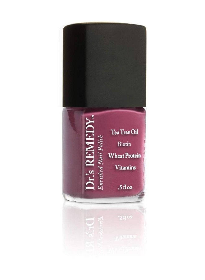 Enriched Nail Polish Brave Berry With Base Coat Set 0.5 Fluid Oz Each