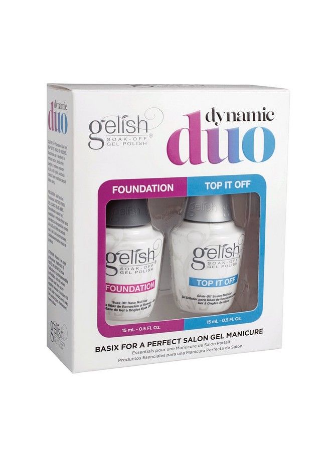 Dynamic Duo Foundation Base & Top It Off Sealer Gel Nail Polish (2 Pack)